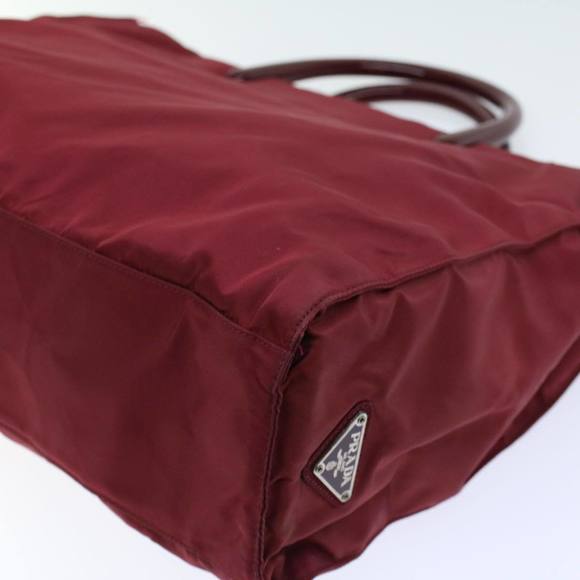 PRADA Hand Bag Nylon Red Auth ti1240 - Picture 16 of 16